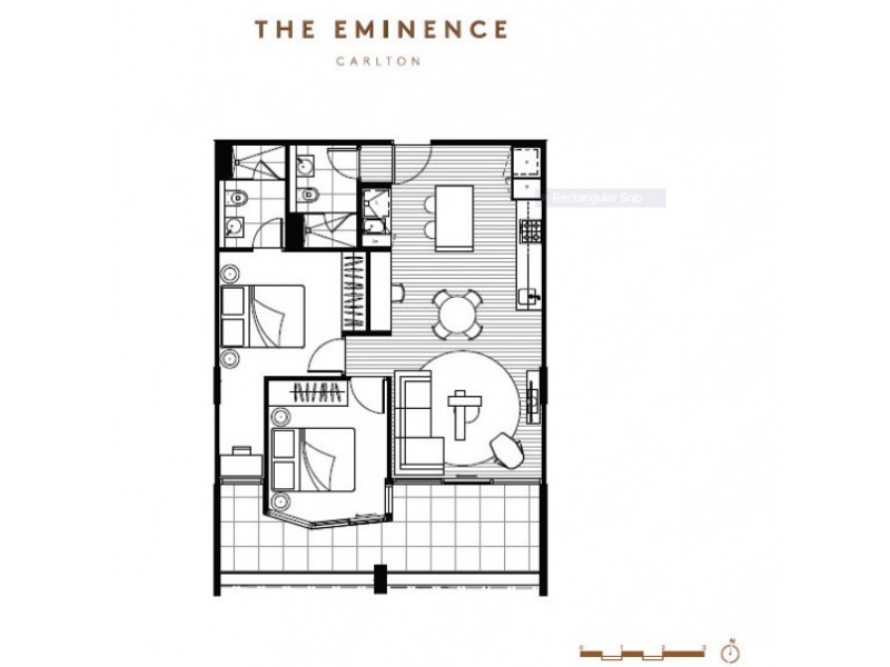1203/145 Queensberry Street, Carlton VIC 3053 Floorplan