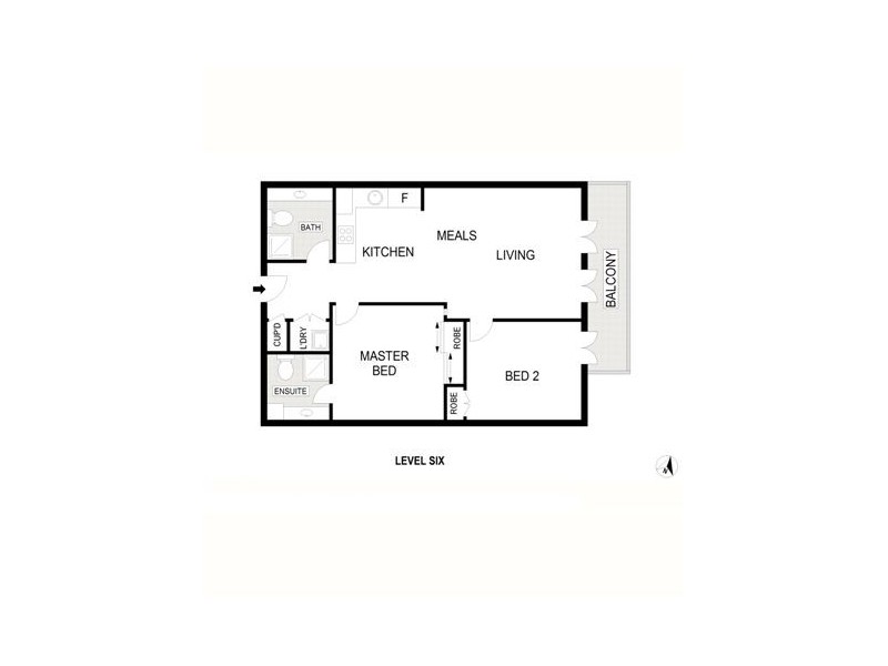 609/551 Flinders Lane, Melbourne VIC 3000 Floorplan