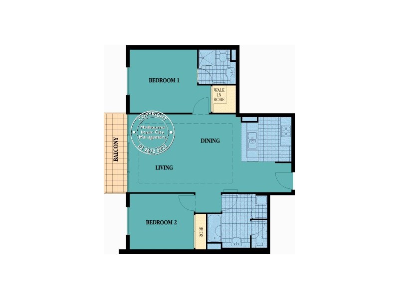 85/283 Spring Street, Melbourne VIC 3000 Floorplan