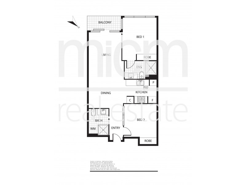 1107/618 Lonsdale Street, Melbourne VIC 3000 Floorplan