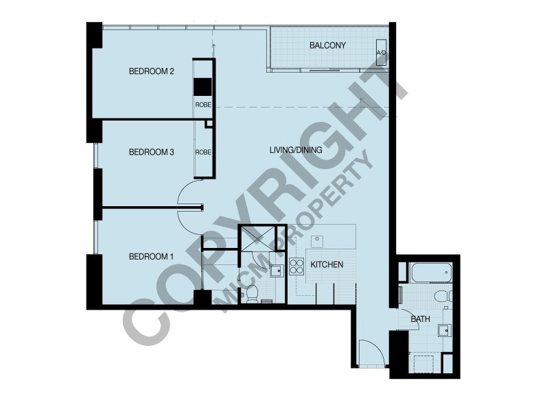 REF 041180/63 Whiteman Street, Southbank VIC 3006 Floorplan