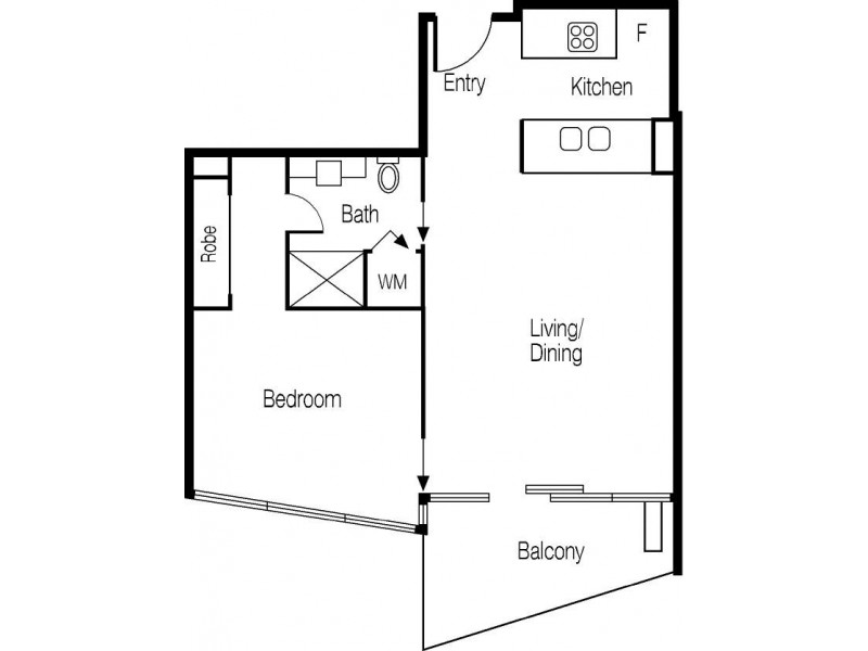 1909/180 City Road, Southbank VIC 3006 Floorplan