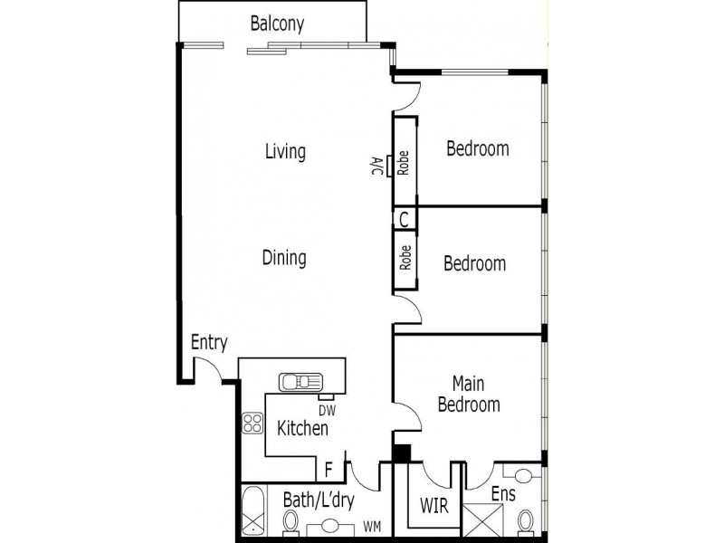 REF 041938/22 Kavanagh Street, Southbank VIC 3006 Floorplan