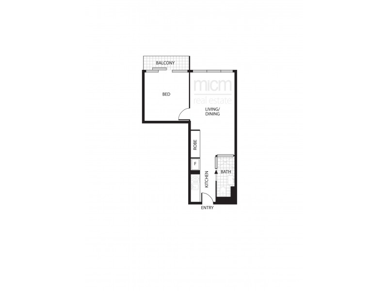 2208/181 A’Beckett Street, Melbourne VIC 3000 Floorplan