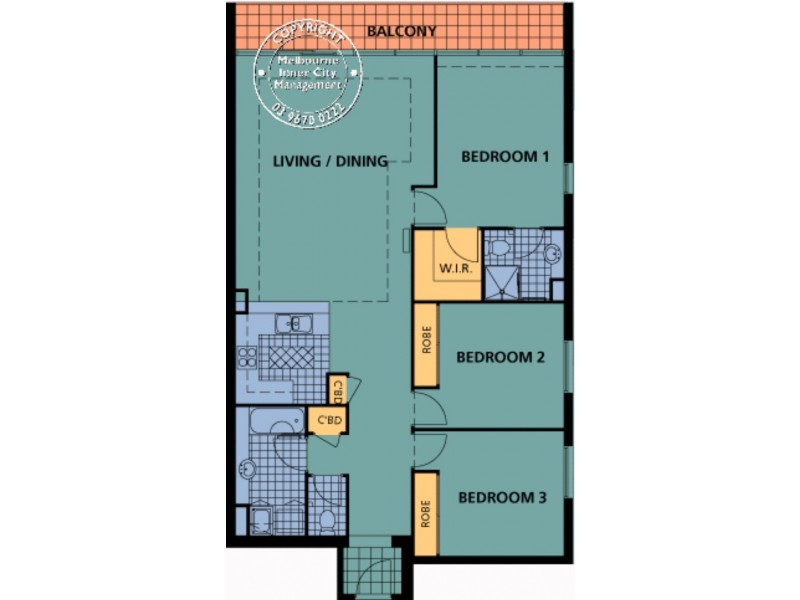REF 050125/418 St Kilda Road, Melbourne VIC 3004 Floorplan