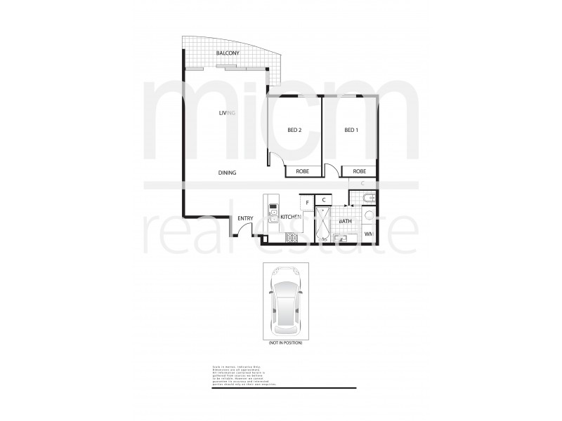807/102 Wells Street, Southbank VIC 3006 Floorplan