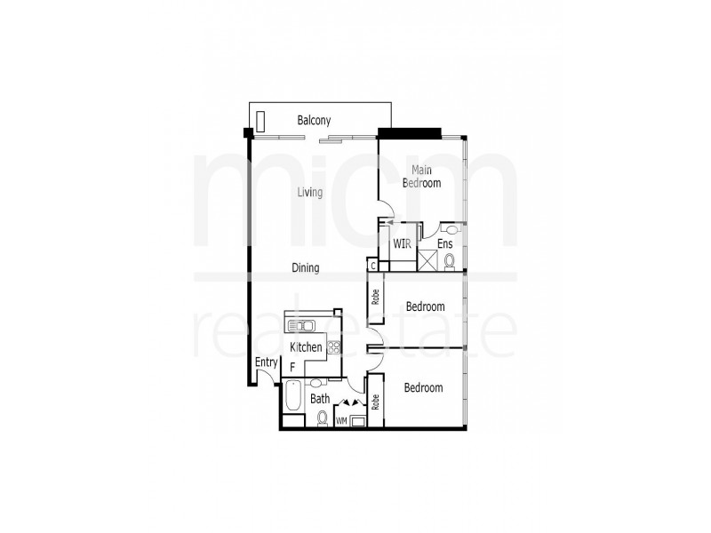210/173 City Road, Southbank VIC 3006 Floorplan