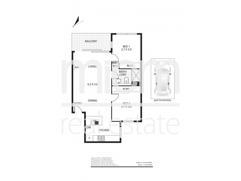 307/107 Hawke Street, West Melbourne VIC 3003 Floorplan