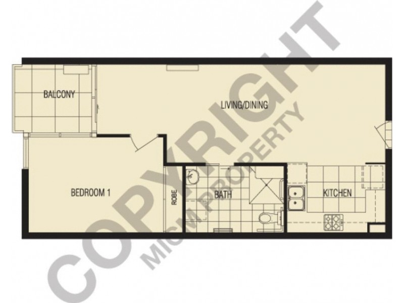 REF 060713/58 Jeffcott Street, West Melbourne VIC 3003 Floorplan