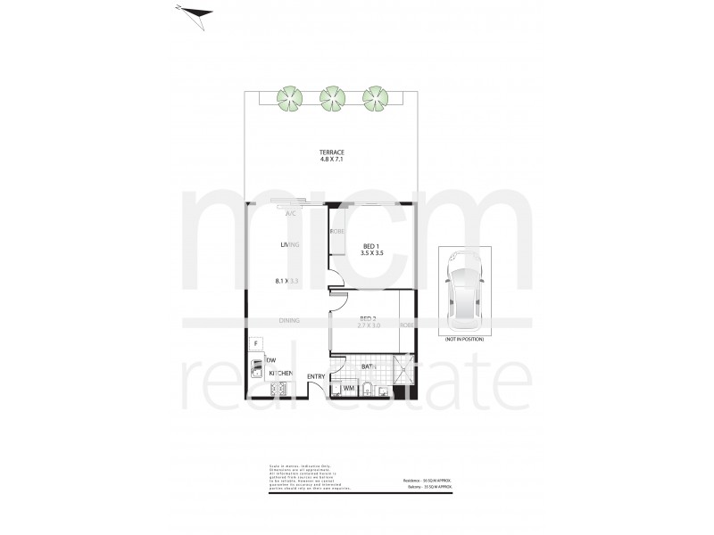 203/33 Batman Street, West Melbourne VIC 3003 Floorplan