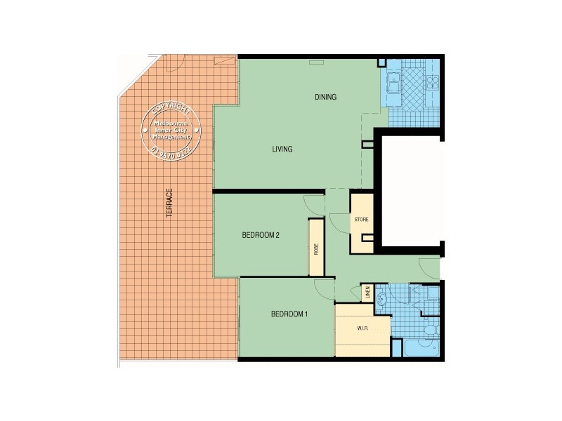 REF 071008/148 Wells Street, South Melbourne VIC 3205 Floorplan