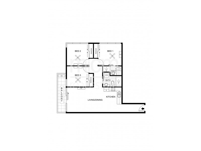 REF 071800/241 City Road, Southbank VIC 3006 Floorplan