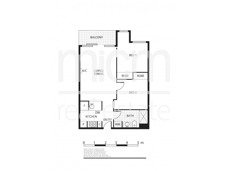 2309/33 Mackenzie Street, Melbourne VIC 3000 Floorplan