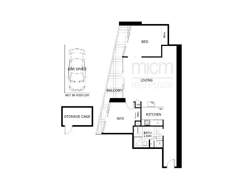 1615/100 Harbour Esplanade, Docklands VIC 3008 Floorplan