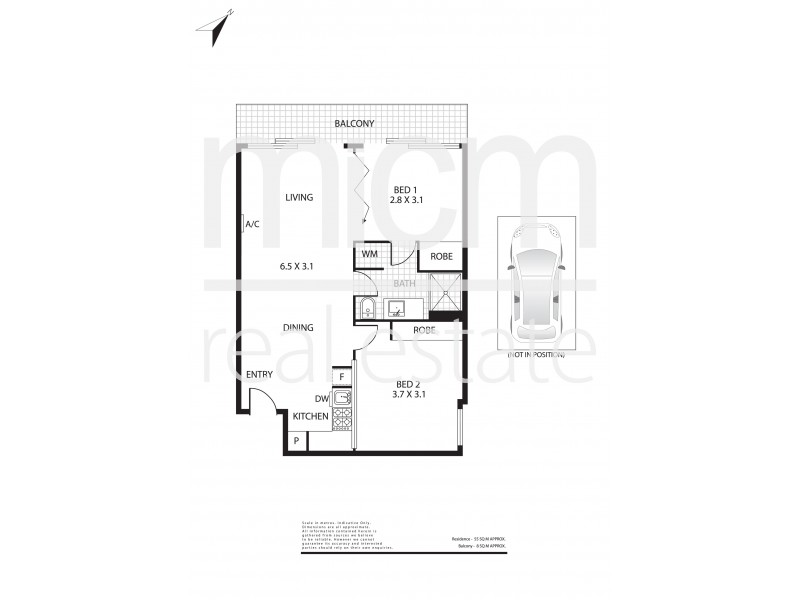 1502/31 A’Beckett Street, Melbourne VIC 3000 Floorplan