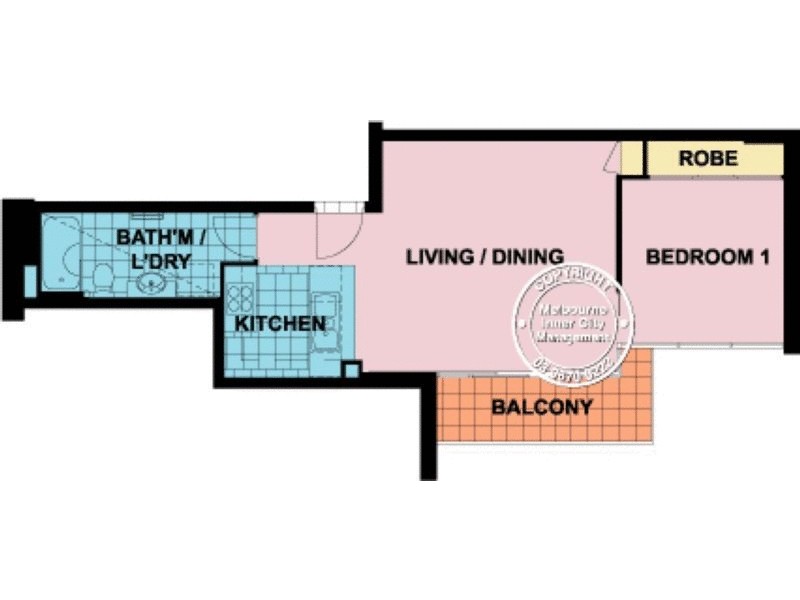 REF 08119/668 Bourke Street, Melbourne VIC 3000 Floorplan