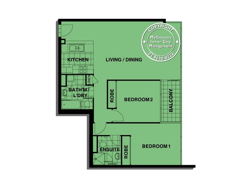 REF 081413/88 Kavanagh Street, Southbank VIC 3006 Floorplan
