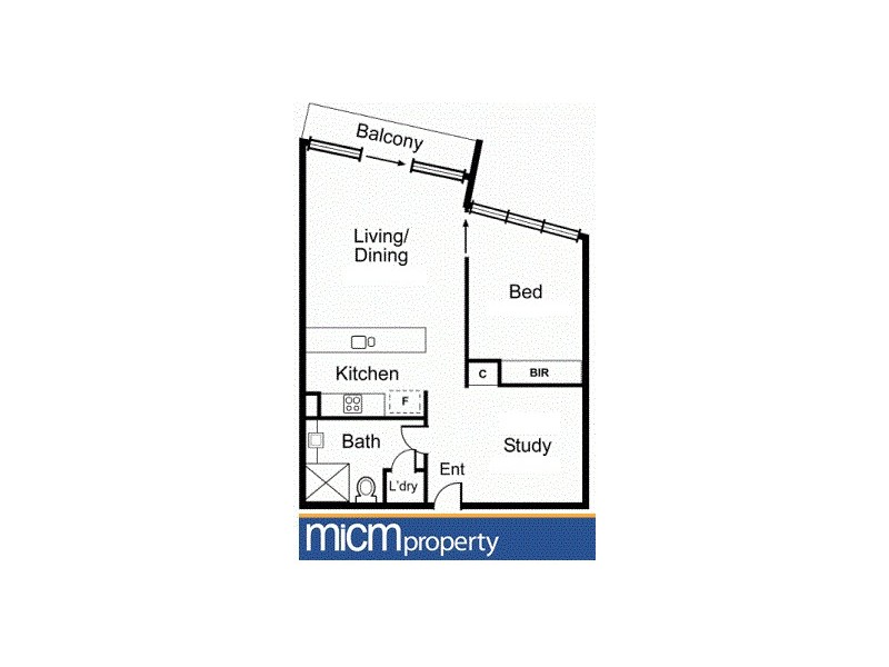 1510/100 Harbour Esplanade, Docklands VIC 3008 Floorplan