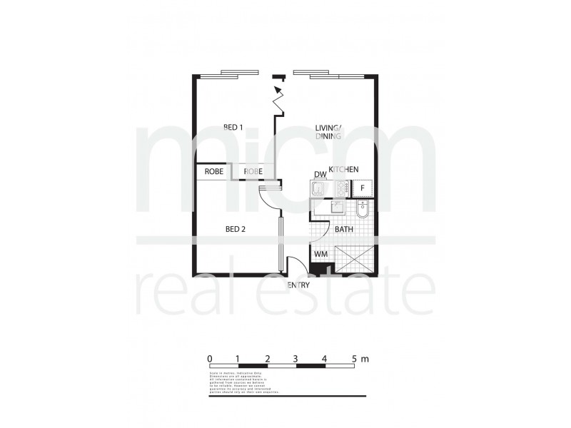 1807/31 A’beckett Street, Melbourne VIC 3000 Floorplan