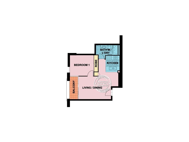 REF 101010/668 Bourke Street, Melbourne VIC 3000 Floorplan