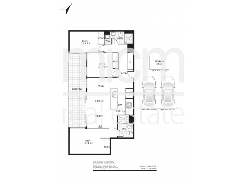 1002/83 Flemington Road, North Melbourne VIC 3051 Floorplan