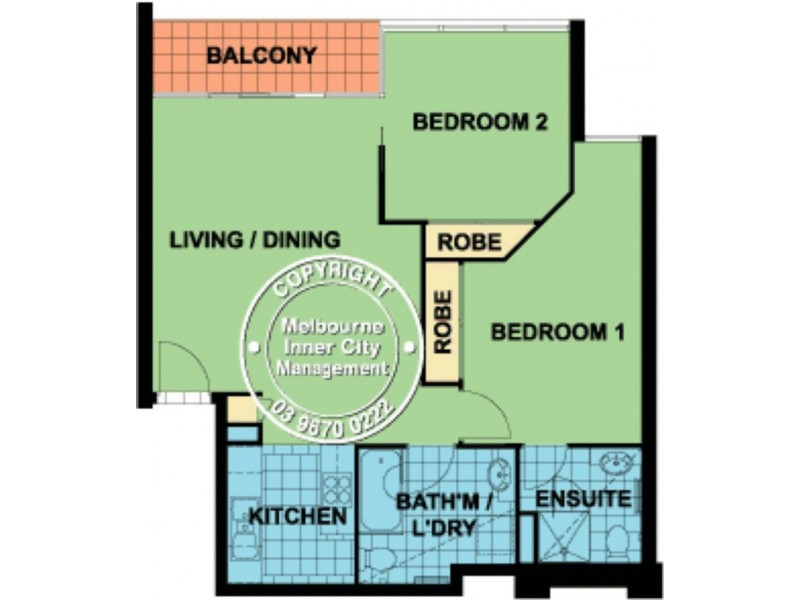 REF 102306/668 Bourke Street, Melbourne VIC 3000 Floorplan