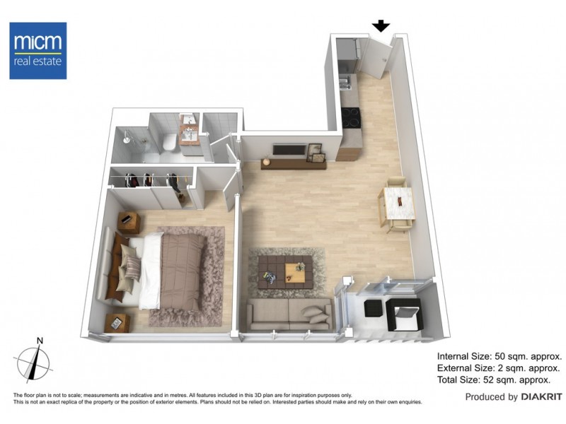 2312/601 Little Lonsdale Street, Melbourne VIC 3000 Floorplan