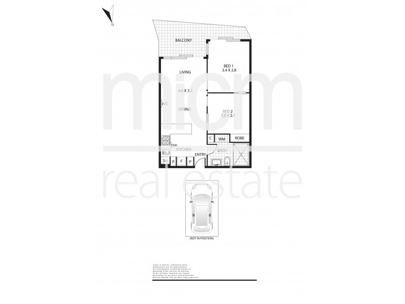 610/123 Pelham Street, Carlton VIC 3053 Floorplan