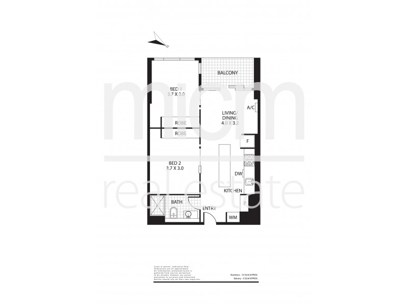 4305/33 Rose Lane, Melbourne VIC 3000 Floorplan