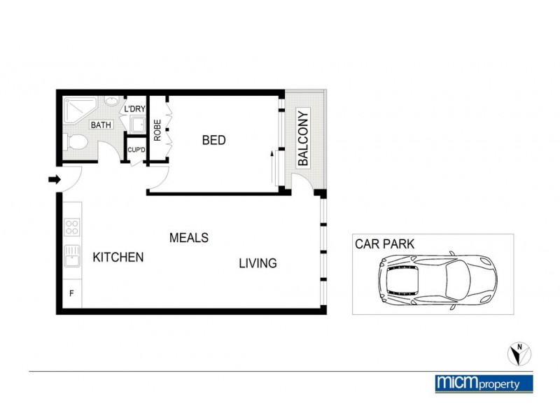 1410/8 McCrae Street, Docklands VIC 3008 Floorplan