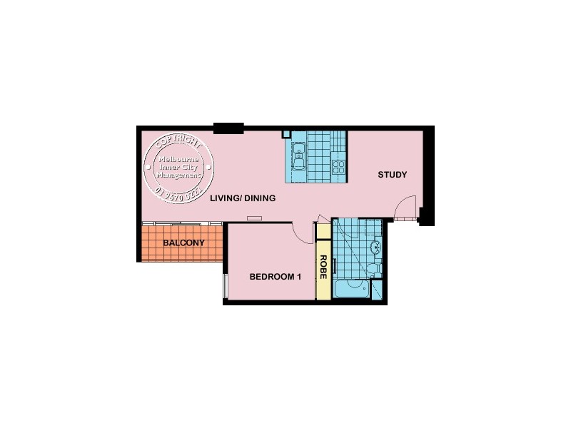REF 112309/163 City Road, Southbank VIC 3006 Floorplan