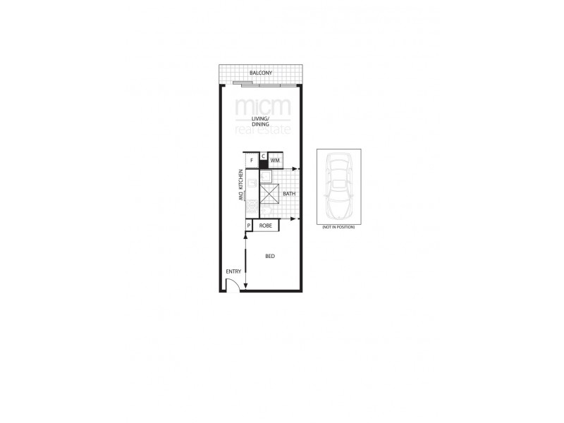 1314/65 Coventry Street, Southbank VIC 3006 Floorplan