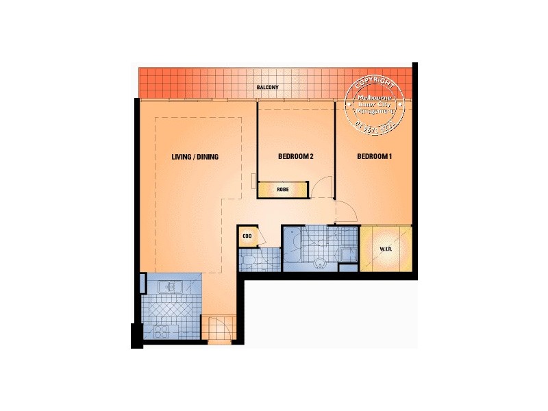 REF 120748/632 St Kilda Road, Melbourne VIC 3004 Floorplan