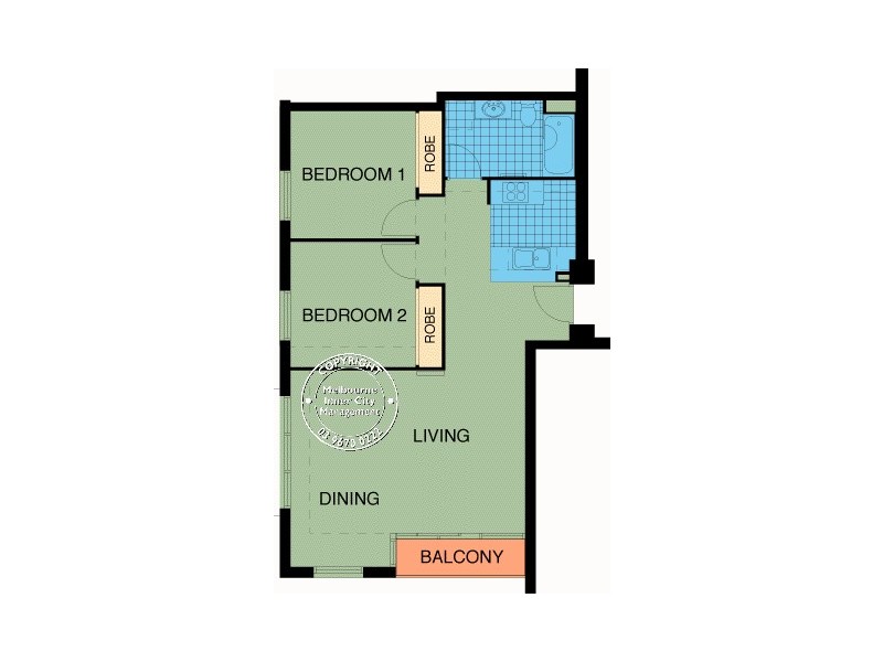 B/416 St Kilda Road, Melbourne VIC 3004 Floorplan