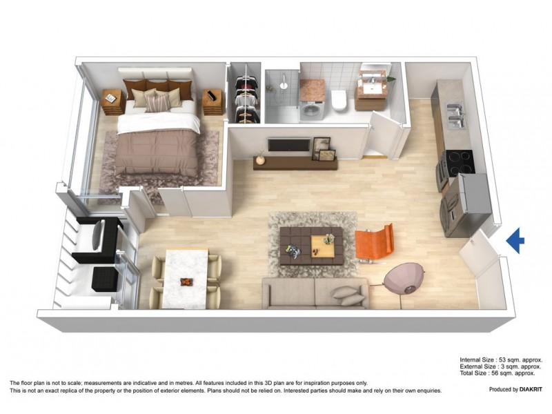 2410/151 City Road, Southbank VIC 3006 Floorplan