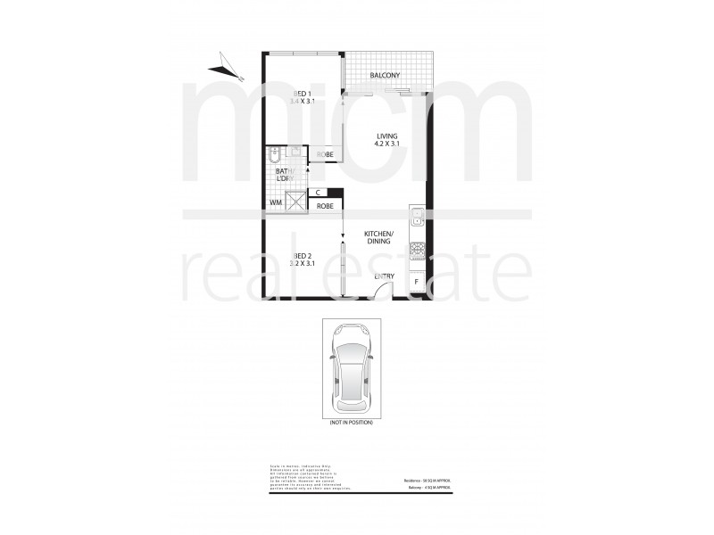 3406/618 Lonsdale Street, Melbourne VIC 3000 Floorplan