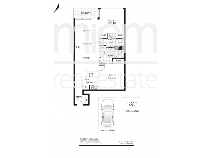 1206/45 Clarke Street, Southbank VIC 3006 Floorplan