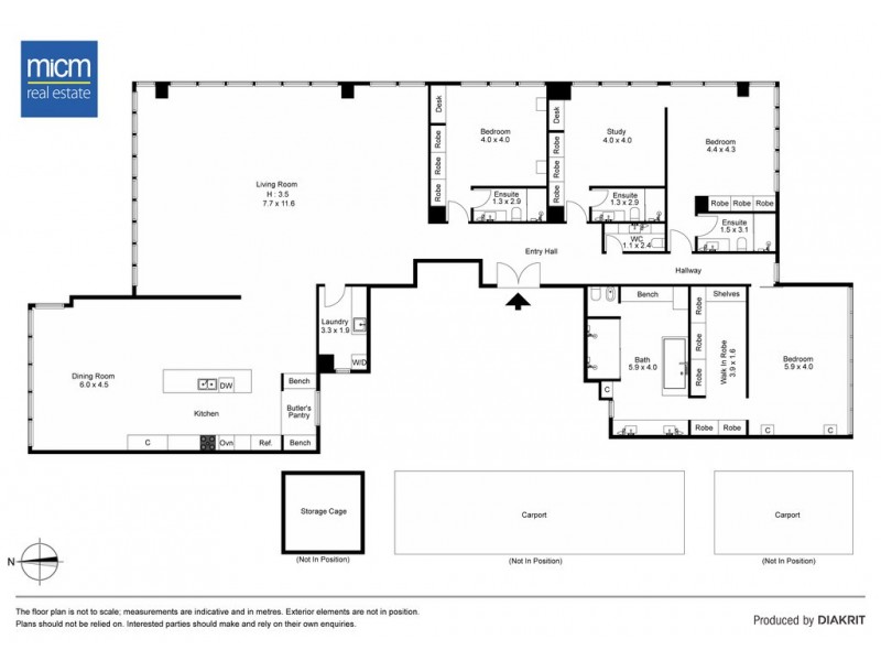 5101/45 Clarke Street, Southbank VIC 3006 Floorplan