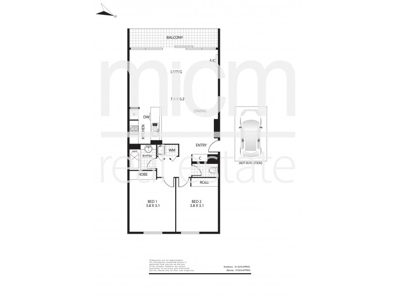 39/632 St Kilda Road, Melbourne VIC 3004 Floorplan