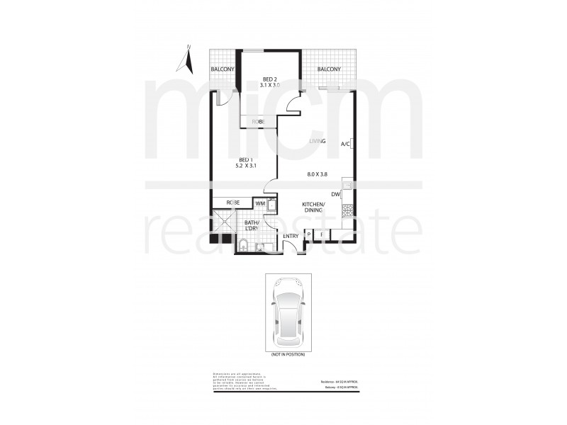 1005/61 Galada Avenue, Parkville VIC 3052 Floorplan
