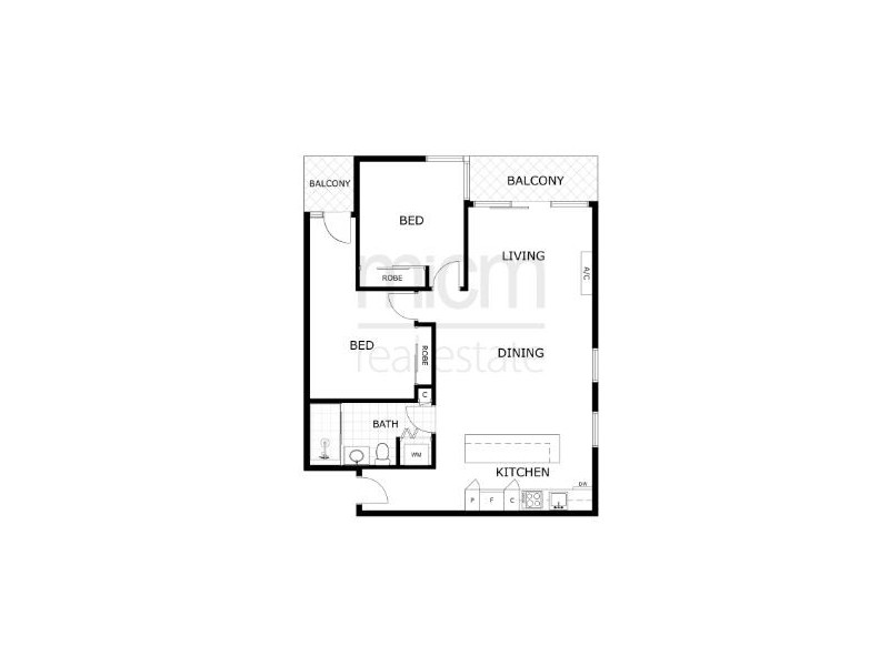 2605/200 Spencer Street, Melbourne VIC 3000 Floorplan