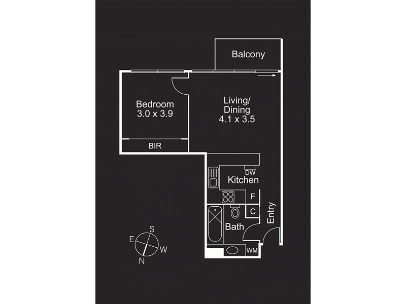 1105/318 Little Lonsdale Street, Melbourne VIC 3000 Floorplan