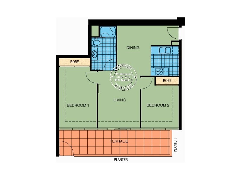 REF 052346/88 Southbank Boulevard, Southbank VIC 3006 Floorplan