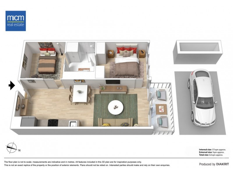 1603/39 Coventry Street, Southbank VIC 3006 Floorplan