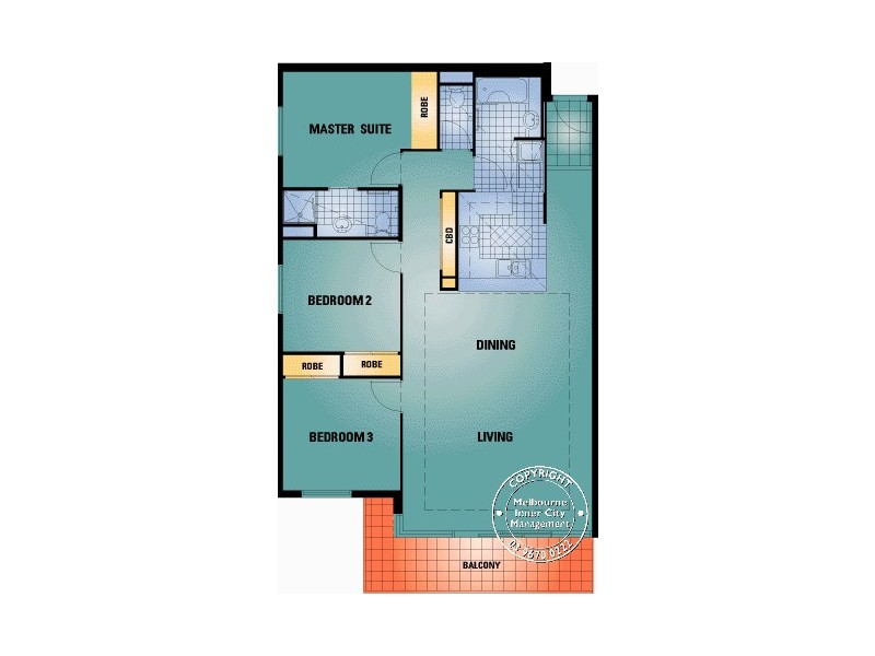 REF 060512/632 St Kilda Road, Melbourne VIC 3000 Floorplan