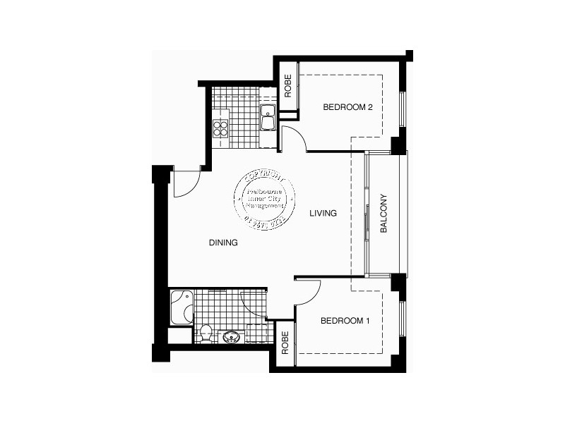 REF 061108/88 Southbank Boulevard, Southbank VIC 3006 Floorplan