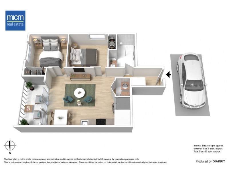 601/51-55 Galada Avenue, Parkville VIC 3052 Floorplan