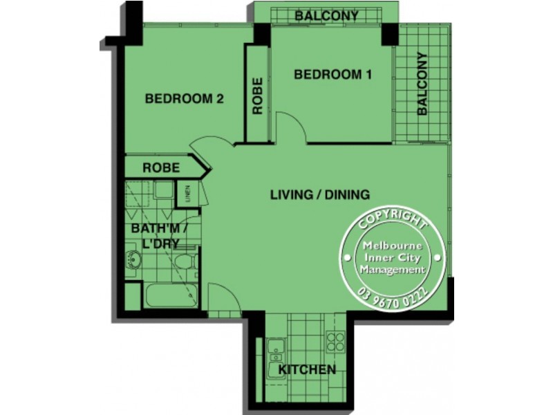 REF 071961/88 Kavanagh Street, Southbank VIC 3006 Floorplan