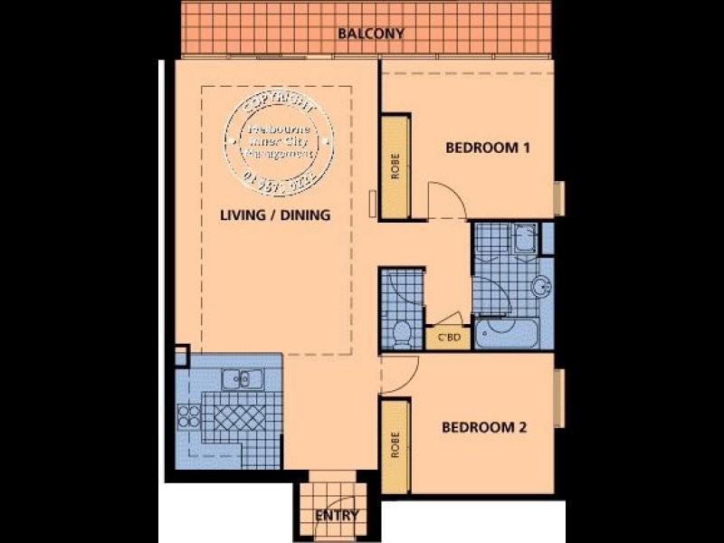 85/418 St Kilda Road, Melbourne VIC 3004 Floorplan