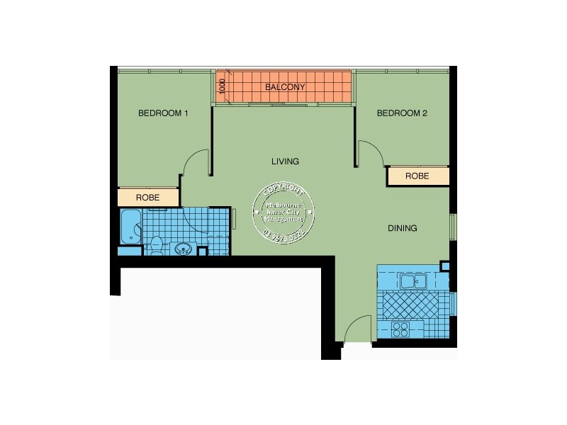 51/416A St Kilda Road, Melbourne VIC 3004 Floorplan